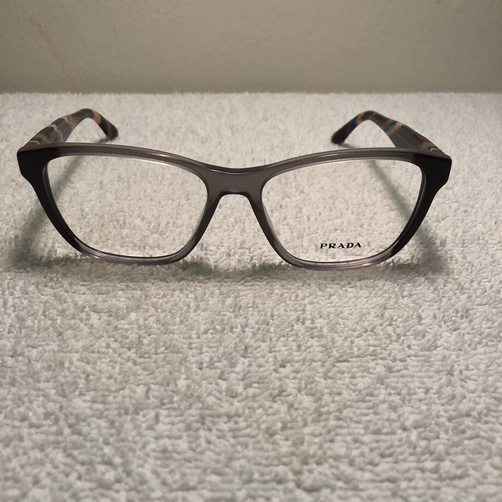 PRADA 04TV VYN1O1 Grey / Plum Eyeglasses